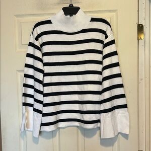 SugarLips Black and White Striped Sweater Size Small